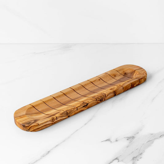 Handmade Olive Wood Bread Board | Rustic Slicing and Serving Platter - Haven