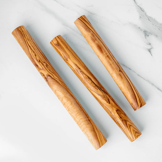 Handmade Olive Wood French Rolling Pin | Available in Three Sizes - Haven