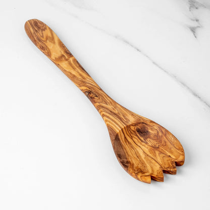Handmade Olive Wood Salad Spork, 11.8" - Haven