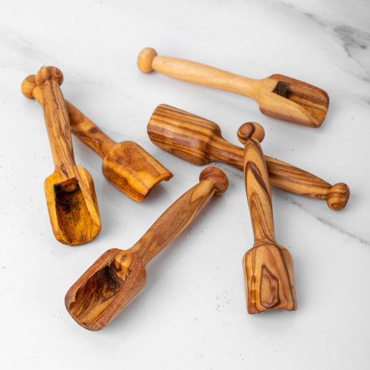 Mini Wooden Scoop - Handmade from Olive Wood - Haven