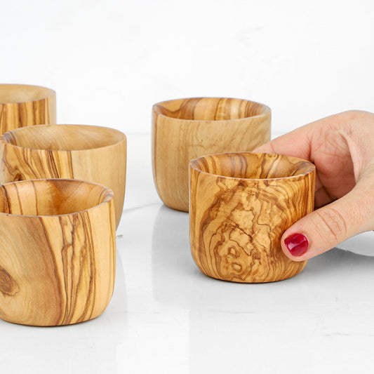 Olive Wood Handmade Drinking Cup – Eco - Friendly, Rustic & Durable - Haven
